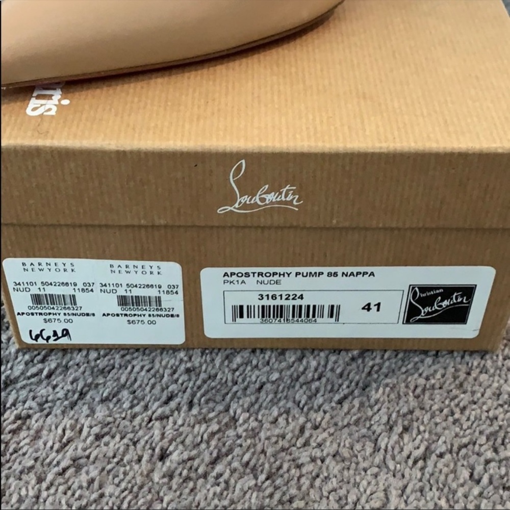 Authentic Nude Apostrophy Pump Christian Loubouti… - image 2